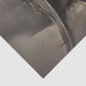 Decoupage Rustic Cowboy Dark Coat Foto in Foto Tissuepapier (Detail)