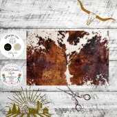 Decoupage Rustic Cowhide Western  Tissuepapier