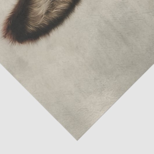 Decoupage Rustic Donkey Countryside Art Tissuepapier (Detail)