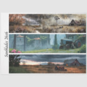 Decoupage Rustic Farm Style 26x6 for Handsaws Tissuepapier (Voorkant)