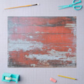Decoupage Rustic Red Weathered Wood Texture Faux Tissuepapier (Craft)