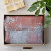 Decoupage Rustic Red Weathered Wood Texture Faux Tissuepapier (Geschenk)