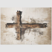 Decoupage Rustiek Paashout Kruis Tissuepapier (Voorkant)