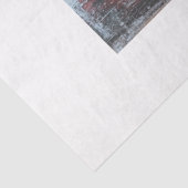 Decoupage Rustiek Rood Verweerd Hout Textuur Faux Tissuepapier (Detail)