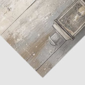 Decoupage Rustieke  Clawtub Bad Highland Koe Tissuepapier (Detail)