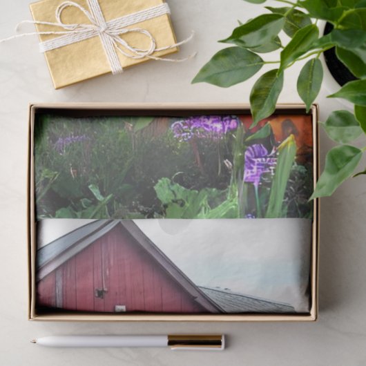 Decoupage  Rusty Blue Truck Flowers Tissuepapier (Geschenk)