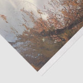 Decoupage Rusty Old Blue Truck Herfst Scene Pompoe Tissuepapier (Detail)