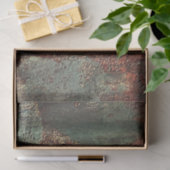 Decoupage Rusty Tin Weathered Metal Tissuepapier (Geschenk)