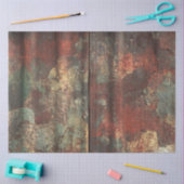 Decoupage Rusty Tin Weathered Metal Tissuepapier (Craft)