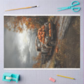 Decoupage  Rusty Truck Pumpkins Herfst Seizoen Tissuepapier (Craft)