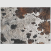 Decoupage Ruwe Koeienhuid Wit Bruin Zwart Tinten Tissuepapier (Voorkant)