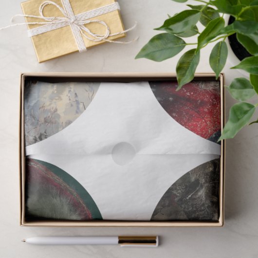 Decoupage Santa Circular Saw Designs 8.5" Tissuepapier (Geschenk)