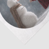 Decoupage Santa Circular Saw Designs 8.5"  Tissuepapier (Detail)