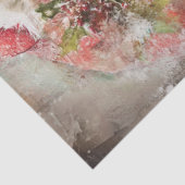 Decoupage Santa Claus Holly Red Coat Tissuepapier (Detail)