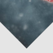 Decoupage Santa Reindeer Nose to Nose Moon Tissuepapier (Detail)