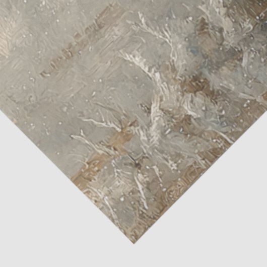 Decoupage Santa Rudolph betoverd winterlandschap Tissuepapier (Detail)