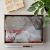 Decoupage Santa Rudolph Landscape North Pole Tissuepapier (Geschenk)