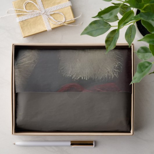 Decoupage Santa Shushing Tissuepapier (Geschenk)