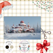 Decoupage Santa Snoep Land Forest Home Tissuepapier
