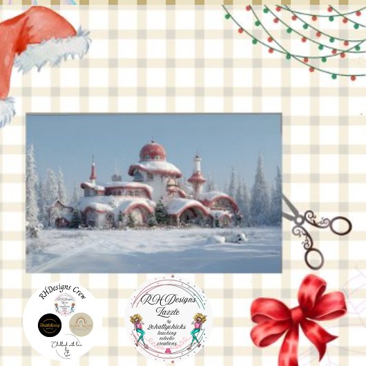 Decoupage Santa Snoep Land Forest Home Tissuepapier