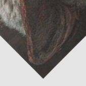 Decoupage Santa Surprise Peeking Around Door Tissuepapier (Detail)