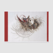 Decoupage Schattigee Steampunk witte muis in Pet R Tissuepapier (Voorkant)