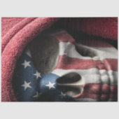 Decoupage Schedel Amerikaanse Vlag VS Thema Tissuepapier (Voorkant)