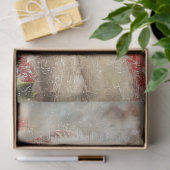 Decoupage Schilderachtige Kerstman Besneeuwde Boom Tissuepapier (Geschenk)