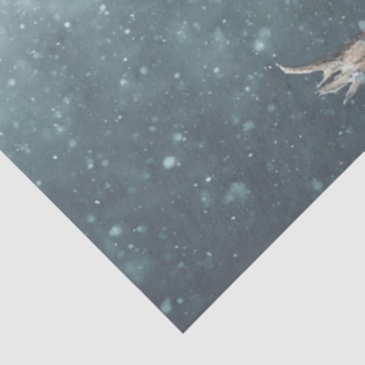 Decoupage Scottish Santa Claus in Kilt  Tissuepapier (Detail)