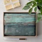 Decoupage Sea Turtle Coastal Nature Teals Greens  Tissuepapier (Geschenk)