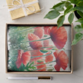 decoupage, servetten met papavers voor decoupage tissuepapier (Geschenk)