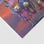 Decoupage Set 4 Elf Cookie Jar Santa Horse Tissuepapier (Detail)