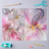 Decoupage Set van 2 Bloemen Design Parel Like Kleu Tissuepapier (Craft)