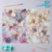Decoupage Set van 4 Bloemen Design Pastelkleuren Tissuepapier (Craft)