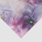 Decoupage Set van 4 Bloemen Design Pastelkleuren Tissuepapier (Detail)