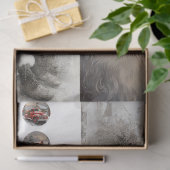 Decoupage Set van 4 Design Santa, Mr Mrs Santa Tissuepapier (Geschenk)