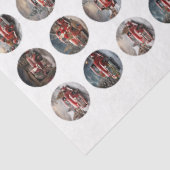 Decoupage Set van 4 Design Santa, Mr Mrs Santa Tissuepapier (Detail)