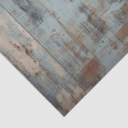 Decoupage Shaggy Highland Koe Perzik Bloem Tissuepapier (Detail)