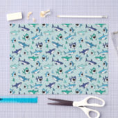 Decoupage Sharks Blue Ocean Zee Tissuepapier (Craft)