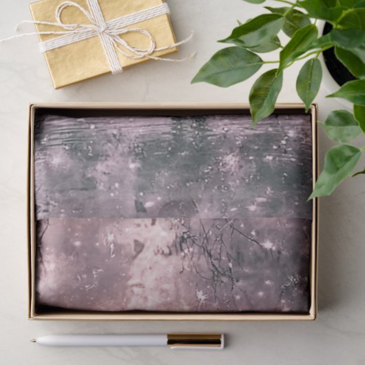 Decoupage sierlijke ballerina & zwanen Paarse tint Tissuepapier (Geschenk)