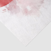 Decoupage sierlijke kraan rode zon Waterverf Tissuepapier (Detail)