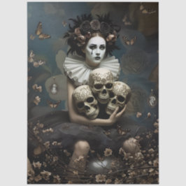 Decoupage Silent Gothic Romance Tissuepapier