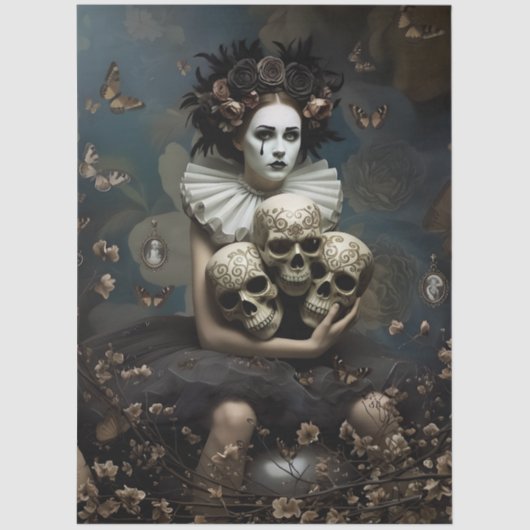 Decoupage Silent Gothic Romance  Tissuepapier (Voorkant)