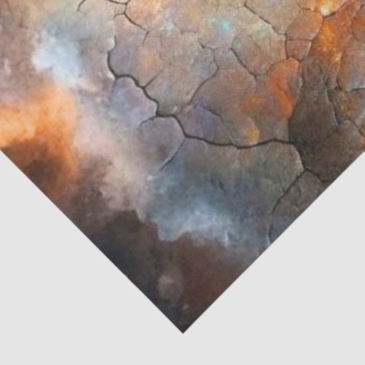 Decoupage Silver Haired Witch Glowing Artwork Tissuepapier (Detail)