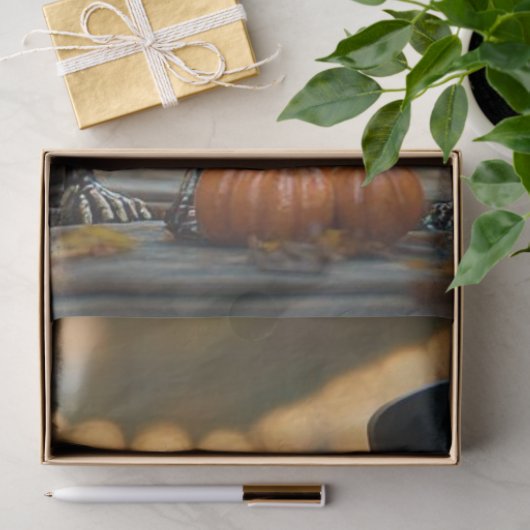 decoupage-skeletfamilie tissuepapier (Geschenk)