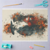 Decoupage Skeleton Couple Victor & Eliza in het ro Tissuepapier (Craft)