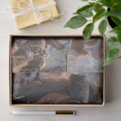 Decoupage Skeleton Cowboy Fur Feather Funk Band Tissuepapier (Geschenk)