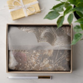 Decoupage Skeleton Floral Pink Silver Tissuepapier (Geschenk)