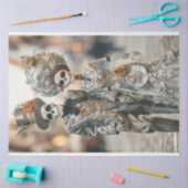 Decoupage Skeleton Getrouwd paar Tissuepapier (Craft)