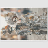 Decoupage Skeleton Getrouwd paar Tissuepapier (Voorkant)